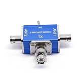 Gettimore Manueller Zwei-Wege-Koaxial-Antennenschalter, 1 Eingang, 2...