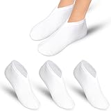 3 Paar Feuchtigkeitsspendende Damen Weiße Socken Socken Silikon Socken...