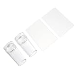 VALICLUD 4 Stück Teiliges Transparentes Nail Stamper mit Präzisen...