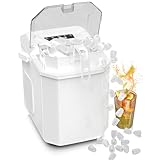 Eiswürfelmaschine Mini Tragbar,Kompakt Eiswürfelbereiter Maschinen...