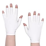 2 Paar Weiß Feuchtigkeitsspendende Handschuhe, Baumwollhandschuhe für...
