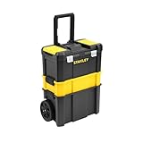 STANLEY Essential Rollende Werkstatt (3-in-1 stapelbare Boxen, leerer...