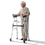 VEVOR 2-in-1-Gehhilfe höhenverstellbar, zusammenklappbar, mit...
