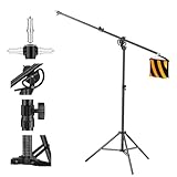 EMART Lichtstativ 400cm, Luftgepolstertes Aluminium Lampenstativ Licht...