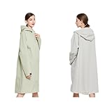 DSFDFDG Leichter, wasserdichter, klassischer Regenmantel, Lange Regenjacke...