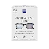 ZEISS AntiBeschlag Tücher 100 Stück für einen lang anhaltenden...