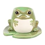 Something Different Wholesale Froschform Ölbrenner-Set in Grün, Keramik,...