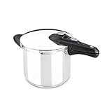 BRA Vitesse | 6-Liter-Schnellkochtopf, aus Edelstahl 18/10, mit 2...