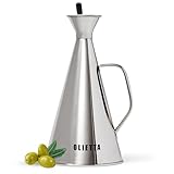 Olietta Tropf- und auslaufsichere Ölflasche aus Edelstahl - 500 ml...