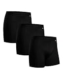 DANISH ENDURANCE Herren Sport Boxershorts 3 Pack (Schwarz, XX-Large)