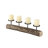 Boltze Kerzenständer Tempe (Kerzenhalter für 4 Kerzen, stilvolles Design,...