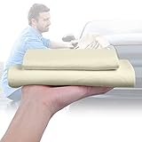 URAQT Fensterleder Auto Reinigungstuch,2 Stück Autopolierleder...
