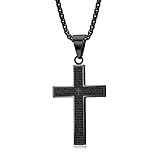 MERTTURM Kreuz Halskette für Herren, Schmuck Edelstahl, Kreuz Anhänger...