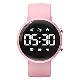 Focwony Digitale Fitness-Tracker-Uhr für Kinder, wasserdichte Armbanduhr...