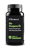 BIO Oregano Öl, 120 Weiche Kapseln | PREMIUM: 106mg Carvacrol und 4,5 mg...