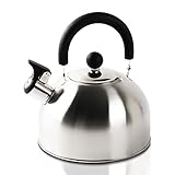 Krollmann 2,5 Liter Edelstahl Flötenkessel Teekessel Wasserkocher...