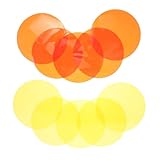 DIKACA 10 Stück Selbstklebende Farbwechsel Lichtfilter Folien 10cm Pet...