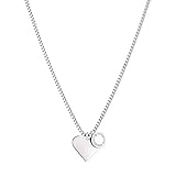LIEBESKIND BERLIN TIME & JEWEL LJ-0503-N-45 Damen Collier Herz Edelstahl...