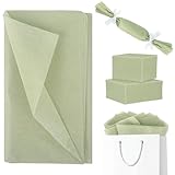 Seidenpapier, Salbeigrün, 60 Blatt, 50 x 70 cm, einfarbig, Geschenkpapier,...