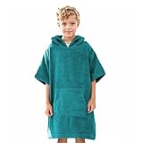 DiaryLook Kinder Kapuzen Badeponcho,Saugfähiges Handtuch Poncho für...