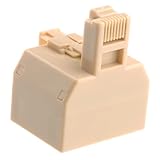 NUOBESTY Poliger Ethernet Kabelverbindungskoppler Männlich Weiblich Beige...