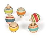 small Foot Wendekreisel-Set aus Holz, ideales Mitbringel, 6 Kreisel,...