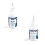 TRIXIE Ohrenpflege mit Spezialtropfer | Doppelpack | 2 x 50 ml | Pflege-...
