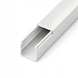Kabelkanal PVC 40x40mm, 2 Meter Gesamtlänge, Elektroinstallationskanal mit...