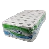 Enpack Toilettenpapier 64 Rollen, 150 Blatt pro Rolle - WC Papier 3-lagig...