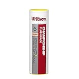 WILSON Badminton-Ball, Championship Shuttlecocks, 6-er Dose, 78 Grains,...