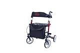 FabaCare Premium Alu-Rollator Set, Leichtgewicht-Reiserollator mit...