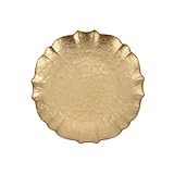 Vietri Viva Barock-Salatteller aus Glas, goldfarben, 21,6 cm, für...