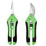 Chiluxendo 2 Stücke Gartenschere Klein, Rosenschere Profi, Pflanzenschere...