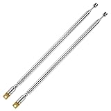 VooGenzek 2 Stück 100cm 7 Abschnitte Teleskopantenne Antenne, FM UKW...