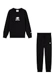 Champion Legacy Jungen Schulanfang Sweatsuit, S, Schwarz, Schwarz, S