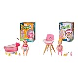 BABY Born Minis Badewannen-Spielset mit Minis-Puppe Amy und Ente, 906101...