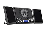ROXX MC 201 Stereoanlage - Kompaktanlage mit CD, Multifunktionales...