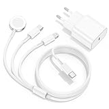 Apple Watch Ladekabel Original USB C für iWatch und iPhone, 3 in 1 Kabel...