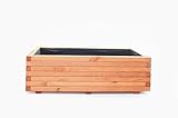 Mega Holz Pflanzkübel Kiefer Blumentopf, Blumenkübel 120 x 40 cm Farbton...