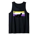 Non Binary Pride Netter Hund, LGBT, Tierliebhaber ohne binäre Flagge Tank...