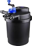 AquaOne Druckteichfilter CPF-2500 I Teichfilter für Teiche bis 6.000 Liter...
