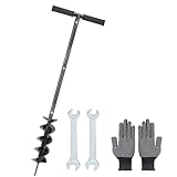 DBREAKS Erdbohrer Hand, Gartenbohrer, Ø10*96cm Handerdbohrer...