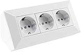 ChiliTec Steckdosenblock 3-fach Küchensteckdose 250V~ 3x...