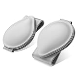 MoKo Brillenhalter für Auto Sonnenblende, 2 Pack Auto Sonnenbrille...