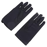 SHINEOFI 4 Paare Schwarze Elastische Herren handschuhe Schützende...