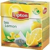 Lipton Lemon Tea Aromatisierter Schwarztee 12 x 20 Pyramiden Teebeutel