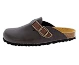 Lico Herren Bioline Clog Style Pantoletten, Braun, 45 EU