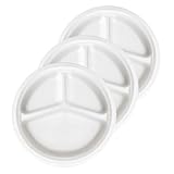 BEIDOU-PAC Einwegteller mit 3 Fächern, 25,4 cm, 150 Stück