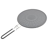 TOYANDONA Edelstahl Spritzschutz mit Silikonfilter 29cm Faltbarer Griff...