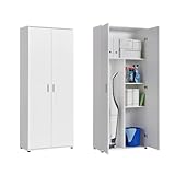 Home Collective Haushaltsschrank 75 cm breit mit Fach für Staubsauger,...